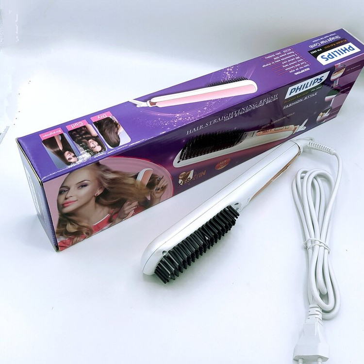 برس حرارتی فلیپیس حرفه ای مخصوص کار کراتین و پروتئین تنظیم حرارت در سه حالت برای موهای شکننده، آسیب