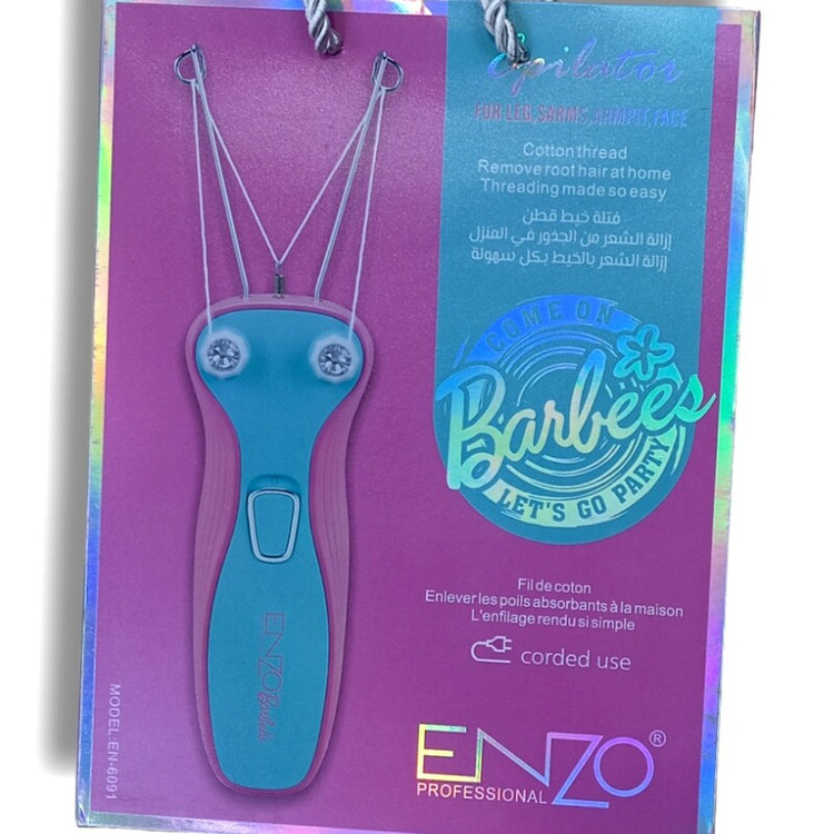 بندانداز صورت وبدن با قدرت عالی مارک انزو ایتالیا ENZO6091 دستگاه مستقیم برق قلاب کاملا استیل دور متور 8000 در ثا