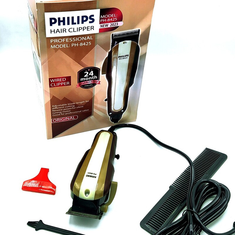 ماشین حجم زن حرفه ای فلیپس تهیه شده شرکت لجند تیغ تیتانیوم فولادی دارای شانه های سایز بندیPHILIPS 2024