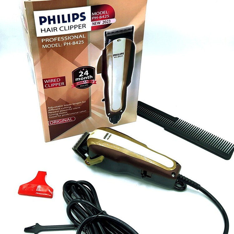 ماشین حجم زن حرفه ای فلیپس تهیه شده شرکت لجند تیغ تیتانیوم فولادی دارای شانه های سایز بندیPHILIPS 2024