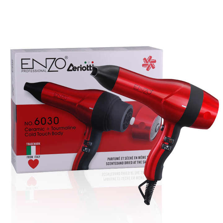 سشوار انزو ایتالیا فعال کننده عطر، فناوری درخشندگی درخشان، یون های منفی ENZO PROFESSIONAL ITALY6030