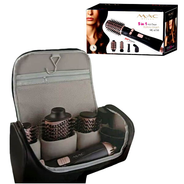 سشوار چرخشی مک ستایلر پنج کاره با کیف مخصوص M.A.C styler 6730