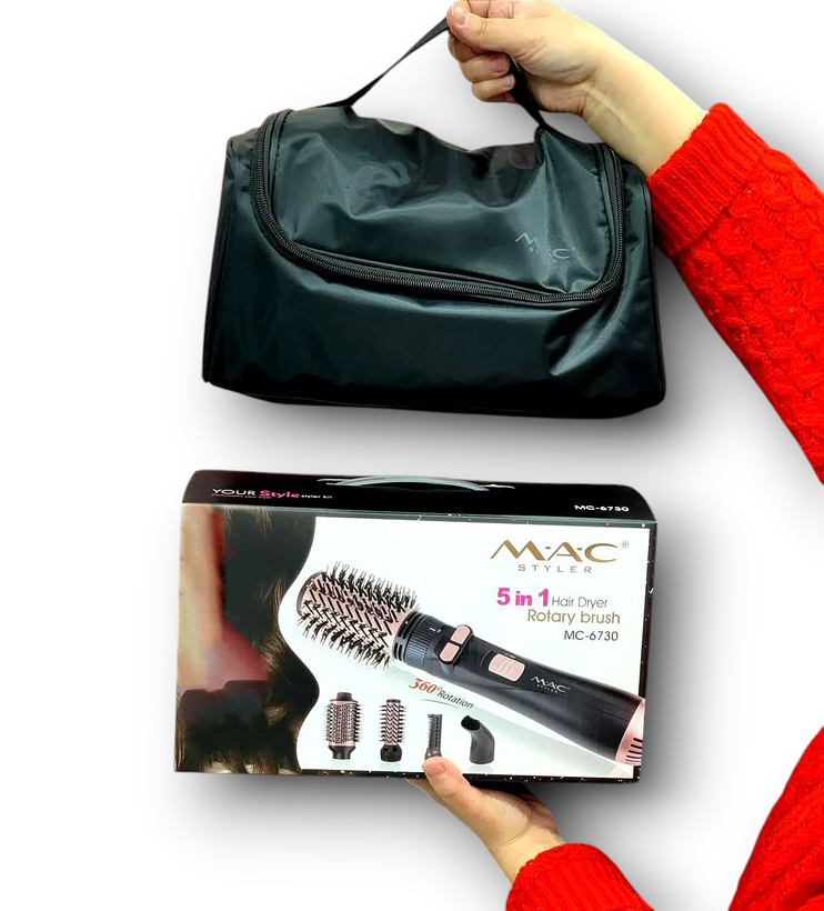 سشوار چرخشی مک ستایلر پنج کاره با کیف مخصوص M.A.C styler 6730