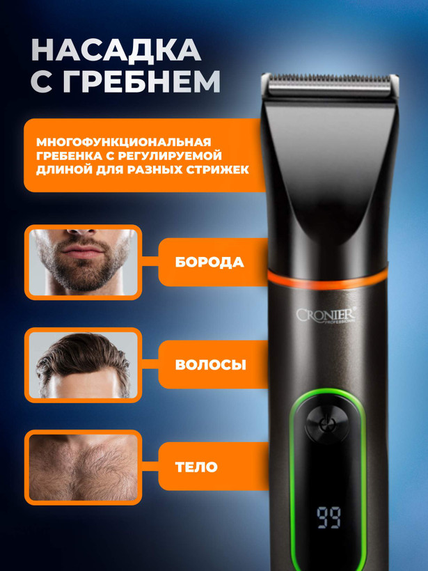 ماشین ریش تراش کرونیر المان CRONIER PROFESSIONAL 1223
