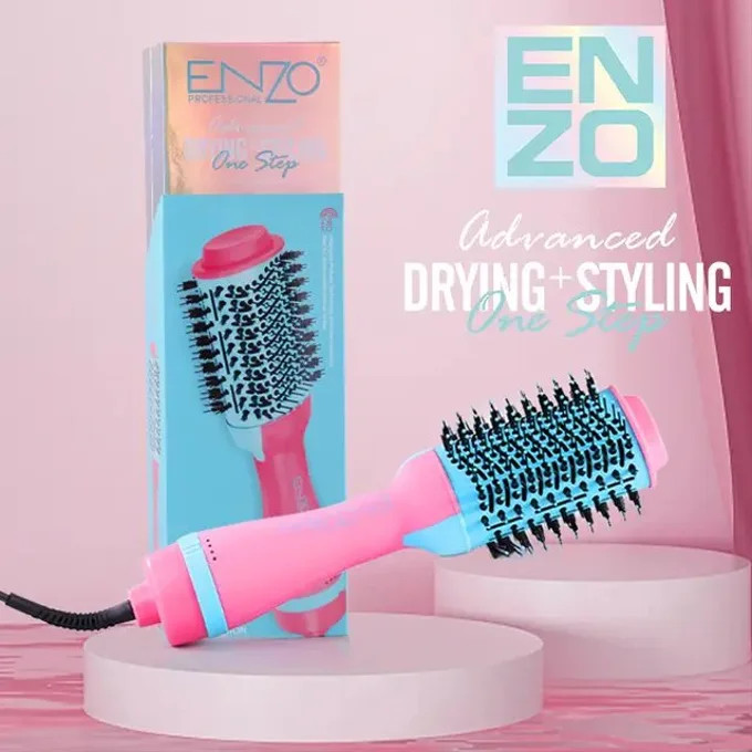 برس حرارتی سشواری انزو حرفه ای ENZO PROFESSIONAL ITALY 4118/2026