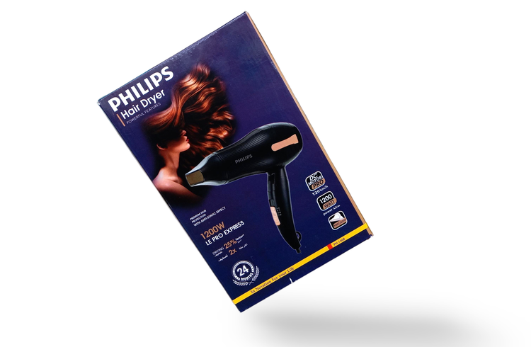 سشوار حرفه ای فلیپس PHILIPS2194 سشوار حرفه ای با پرتاپ فوق العاده تک رنگ سبز پر رنگ المنت های حرارتی 12 رشته دا
