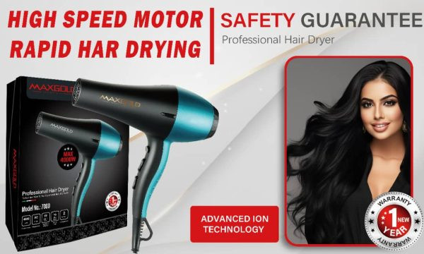سشوار حرفه ای مکس گلد اورجینال MAX GOLD ITALY 7000/2026