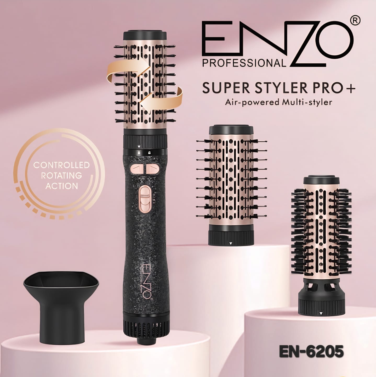 سشوار چرخشی انزو ایتالیا اورجینال ENZO PROFESSIONAL ITALY 6205/2026